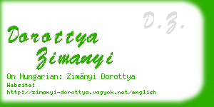 dorottya zimanyi business card